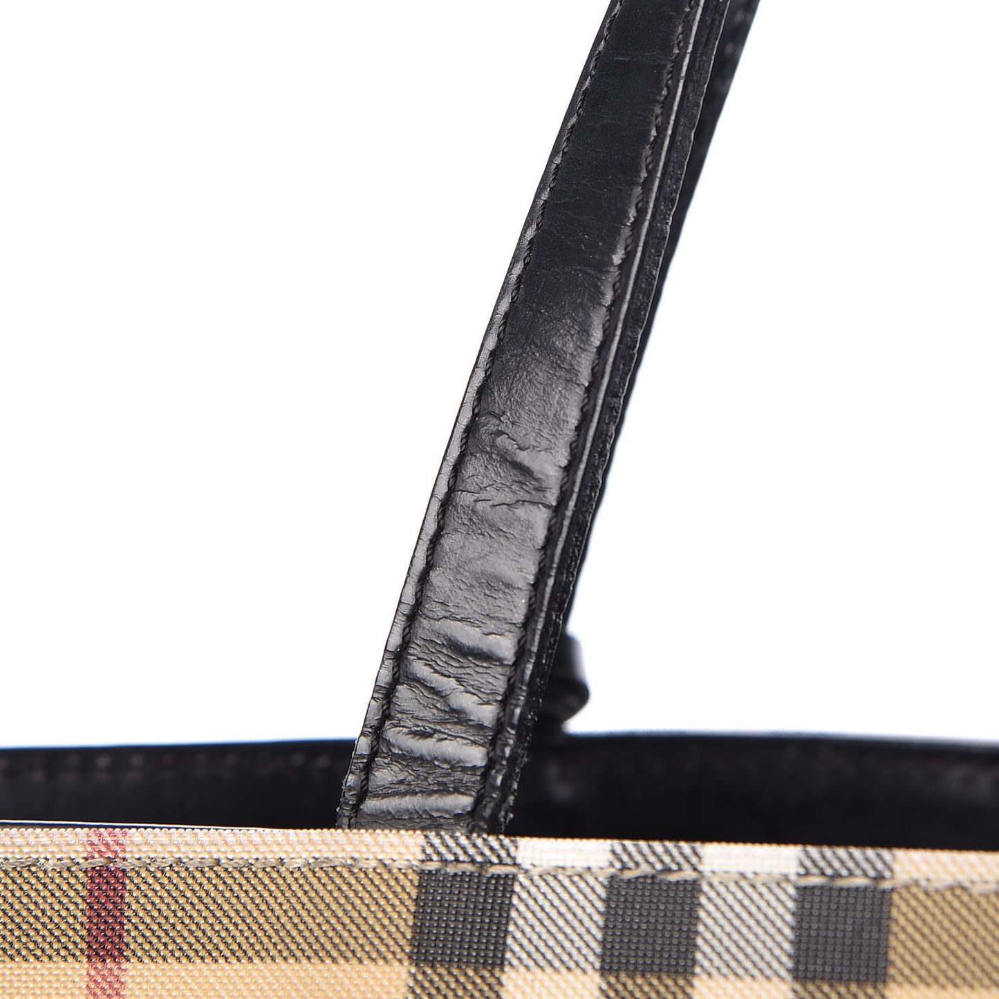 House Check Large Tote Black