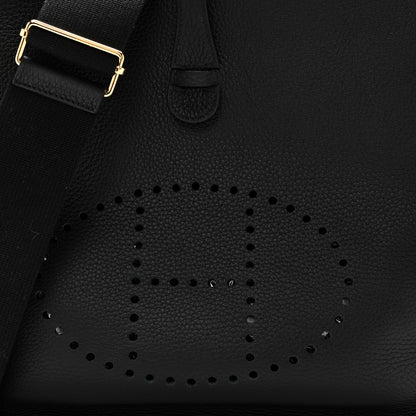 Hermes Taurillon Clemence EVELYNE III PM Black 8 of 11