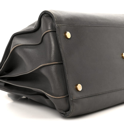 Saint Laurent Calfskin Large Sac de Jour Carryall Grey 10 of 13