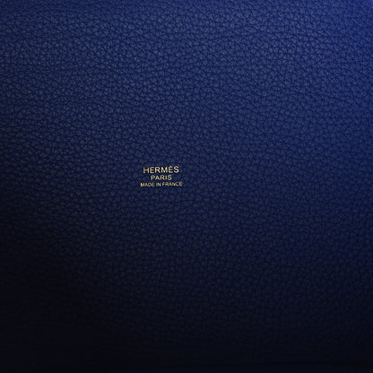 Hermes Taurillon Clemence Picotin Lock 22 MM Bleu Electrique 5 of 12