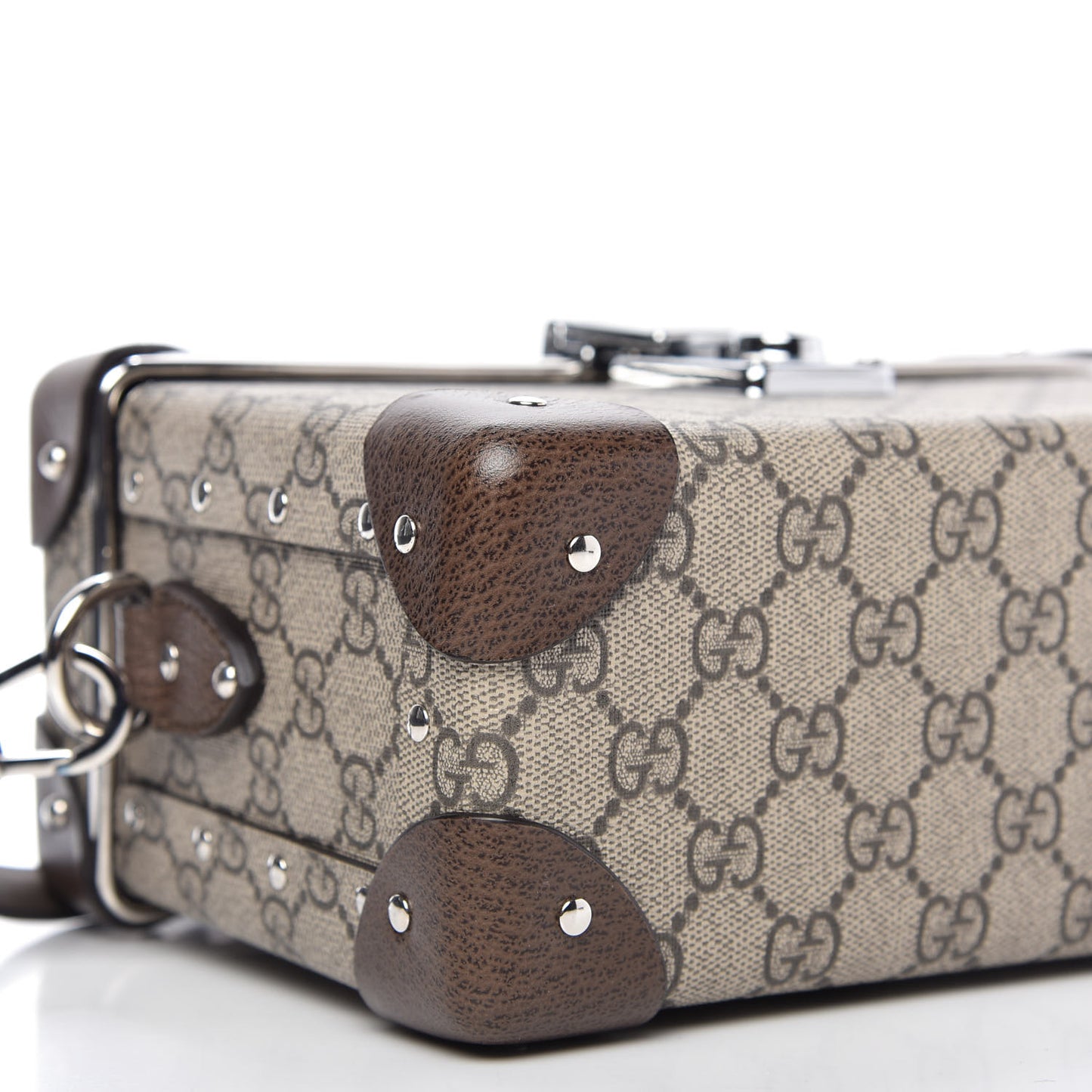 GG Supreme Monogram Globe-Trotter Beauty Case Brown