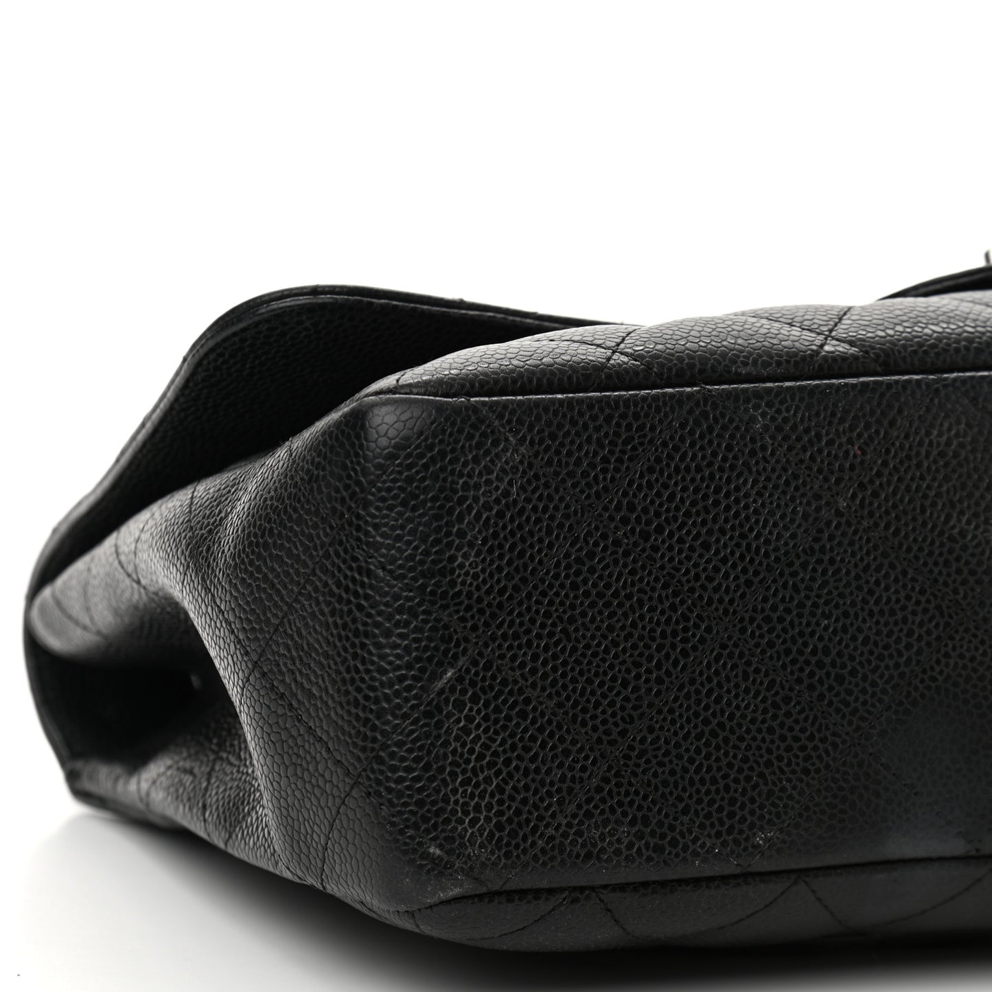 Caviar Quilted Jumbo Single Flap Black