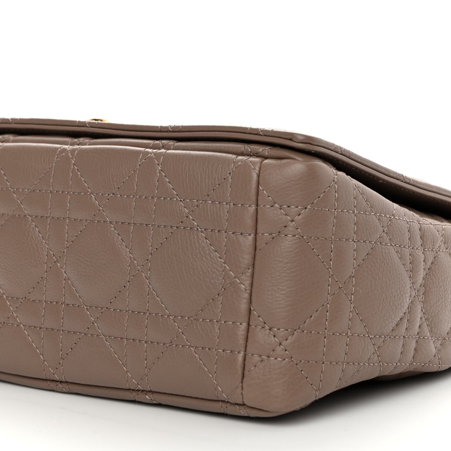 Supple Calfskin Cannage Medium Caro Bag Warm Taupe