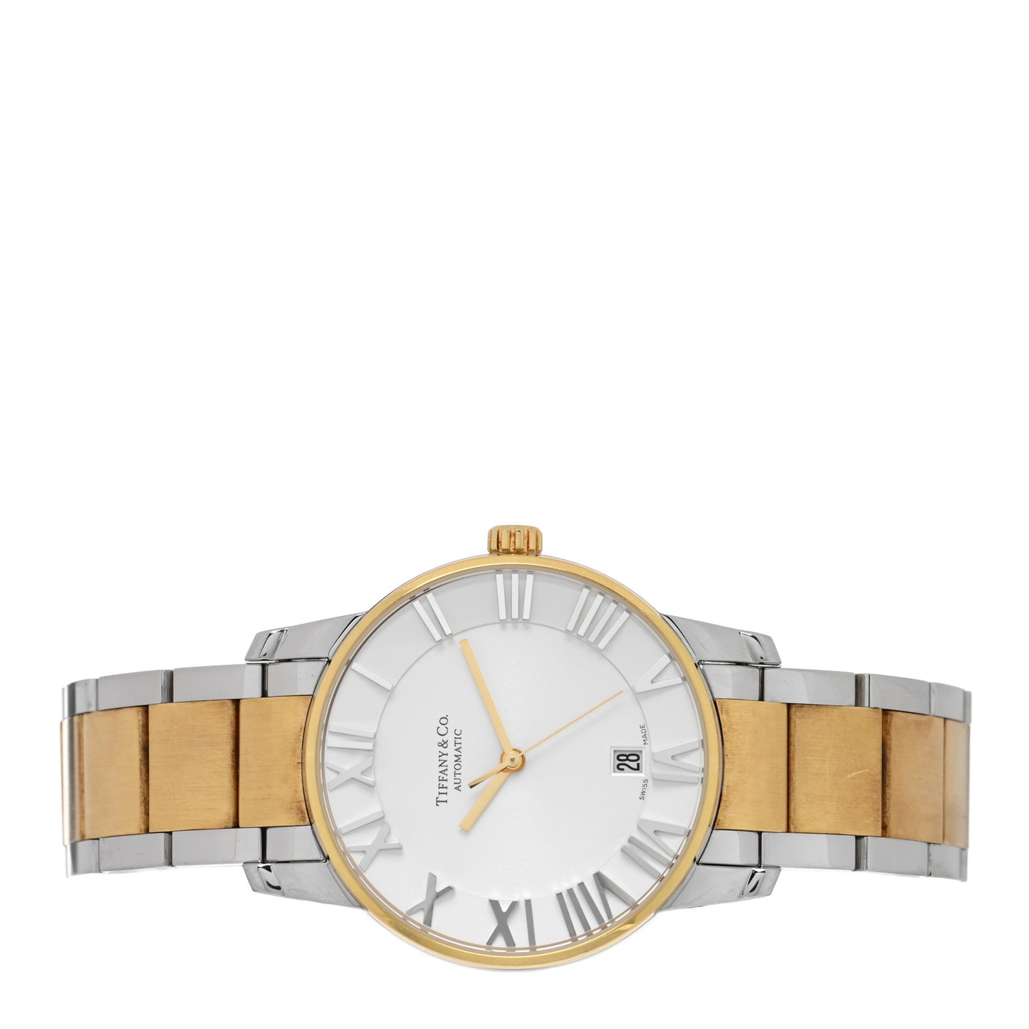 Stainless Steel 18K Yellow Gold 37mm Atlas 3-Hand Automatic Watch