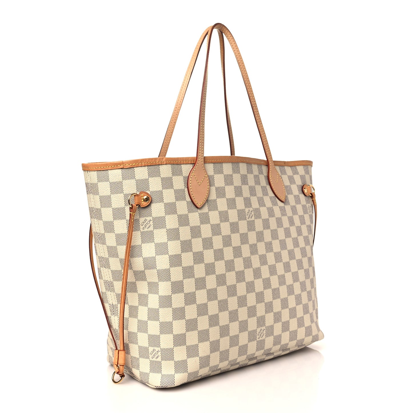 Damier Azur Neo Neverfull MM Rose Ballerine
