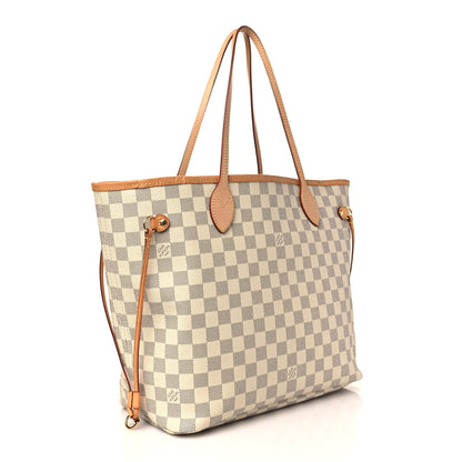 Louis Vuitton Damier Azur Neo Neverfull MM Rose Ballerine 4 of 13