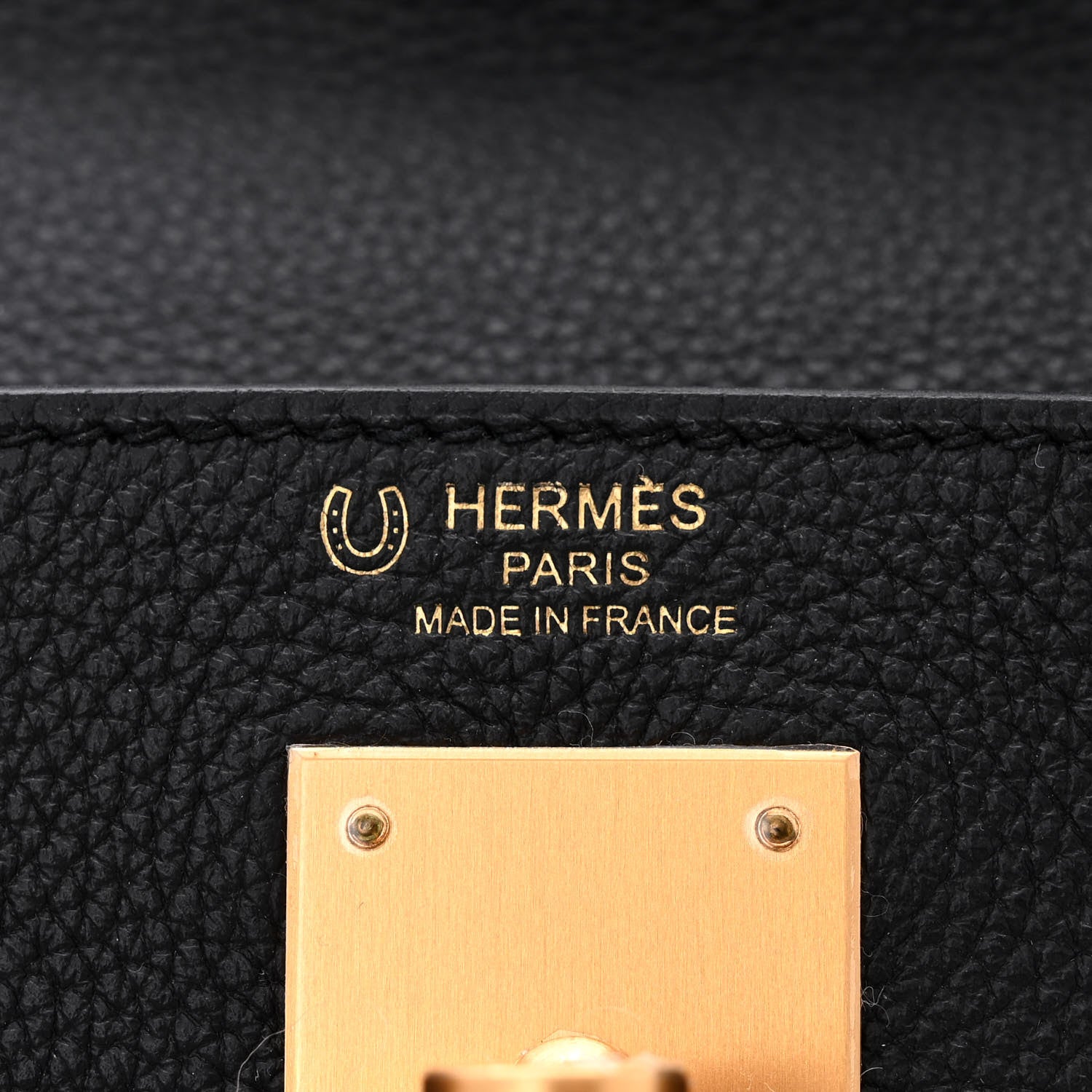Hermes Togo Horseshoe Kelly Retourne 28 Black Vert Fonce 6 of 11