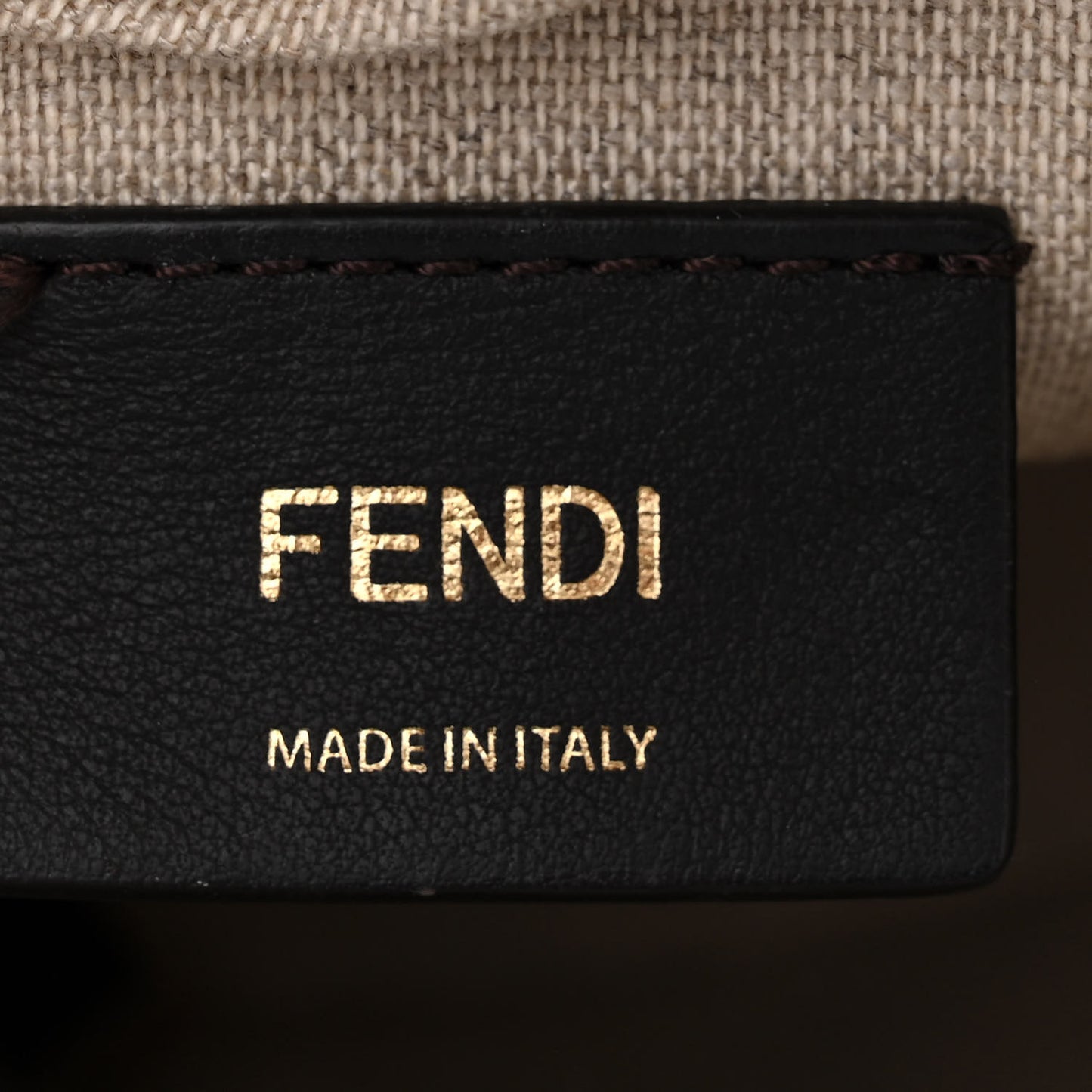 Canvas Nappa F is Fendi FF Embroidered Mini Mon Tresor Bucket Bag Grezzo White Nuvola
