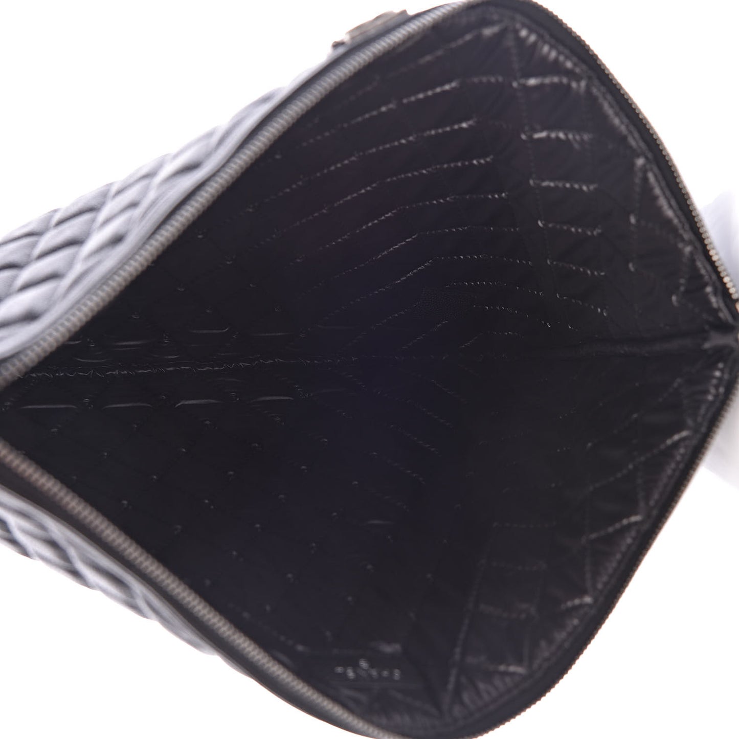 Caviar Quilted Large Boy Cosmetic Case Black