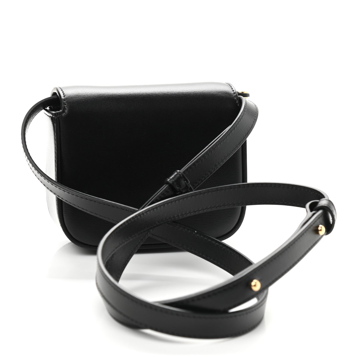 Celine Shiny Calfskin Mini Triomphe Black 3 of 8