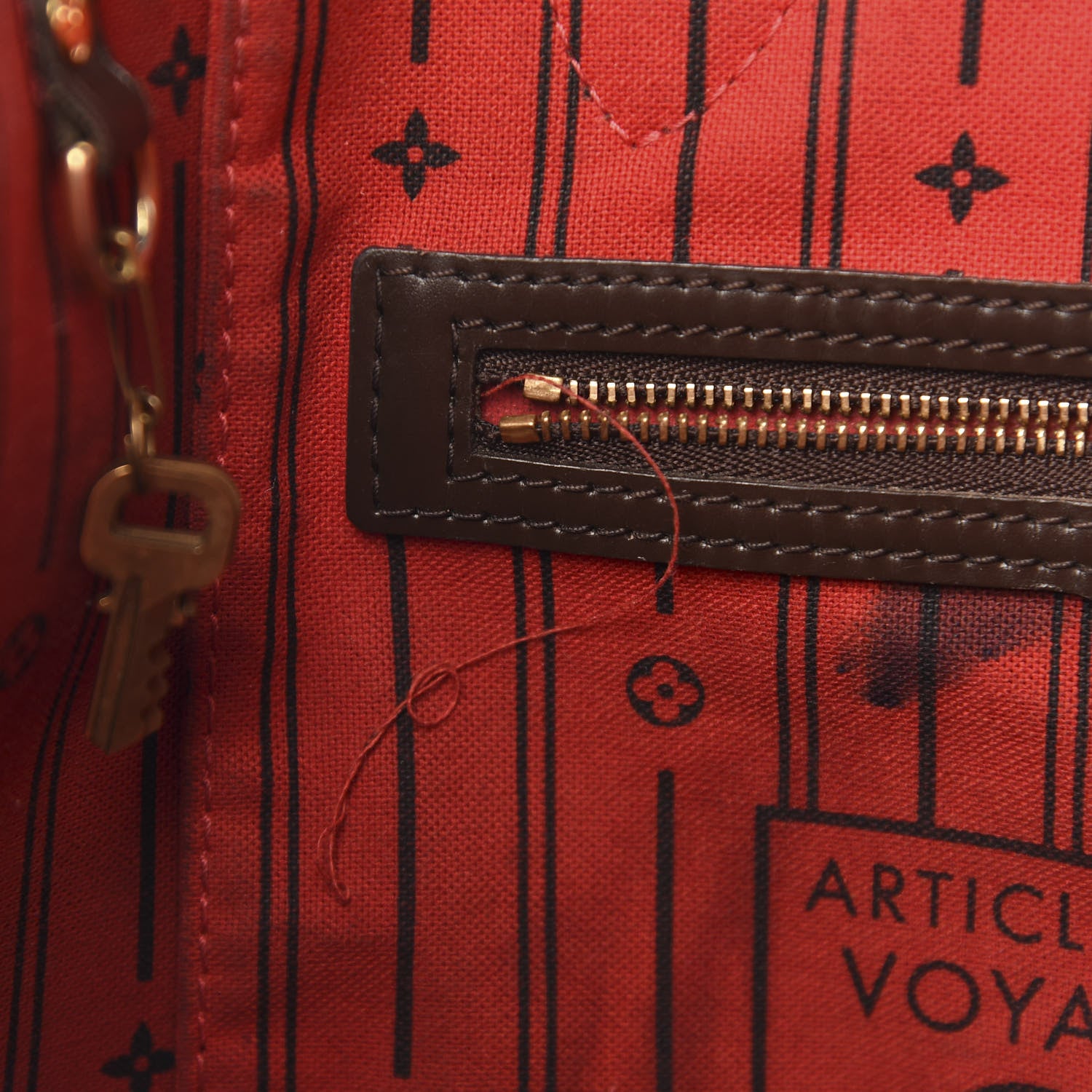 Louis Vuitton Damier Ebene Neverfull MM 8 of 21