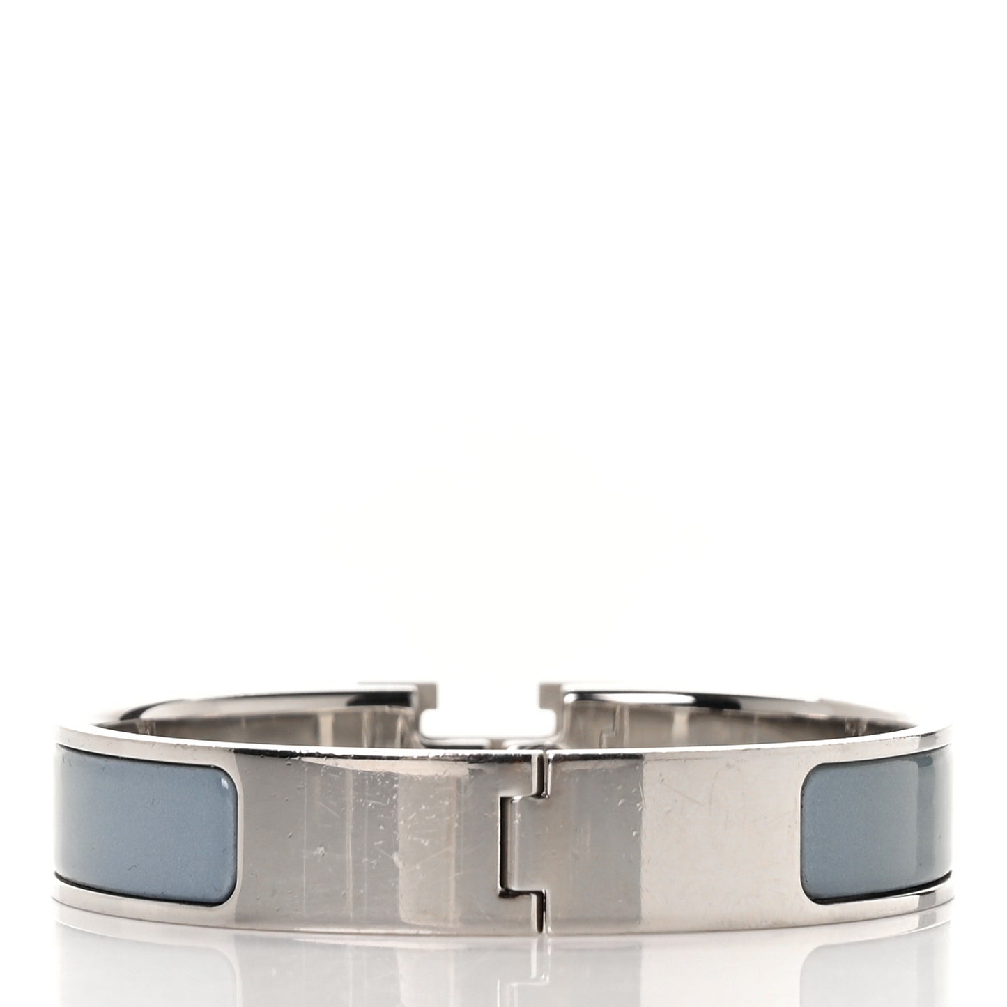 Enamel Narrow Clic Clac H Bracelet PM Gris Orage