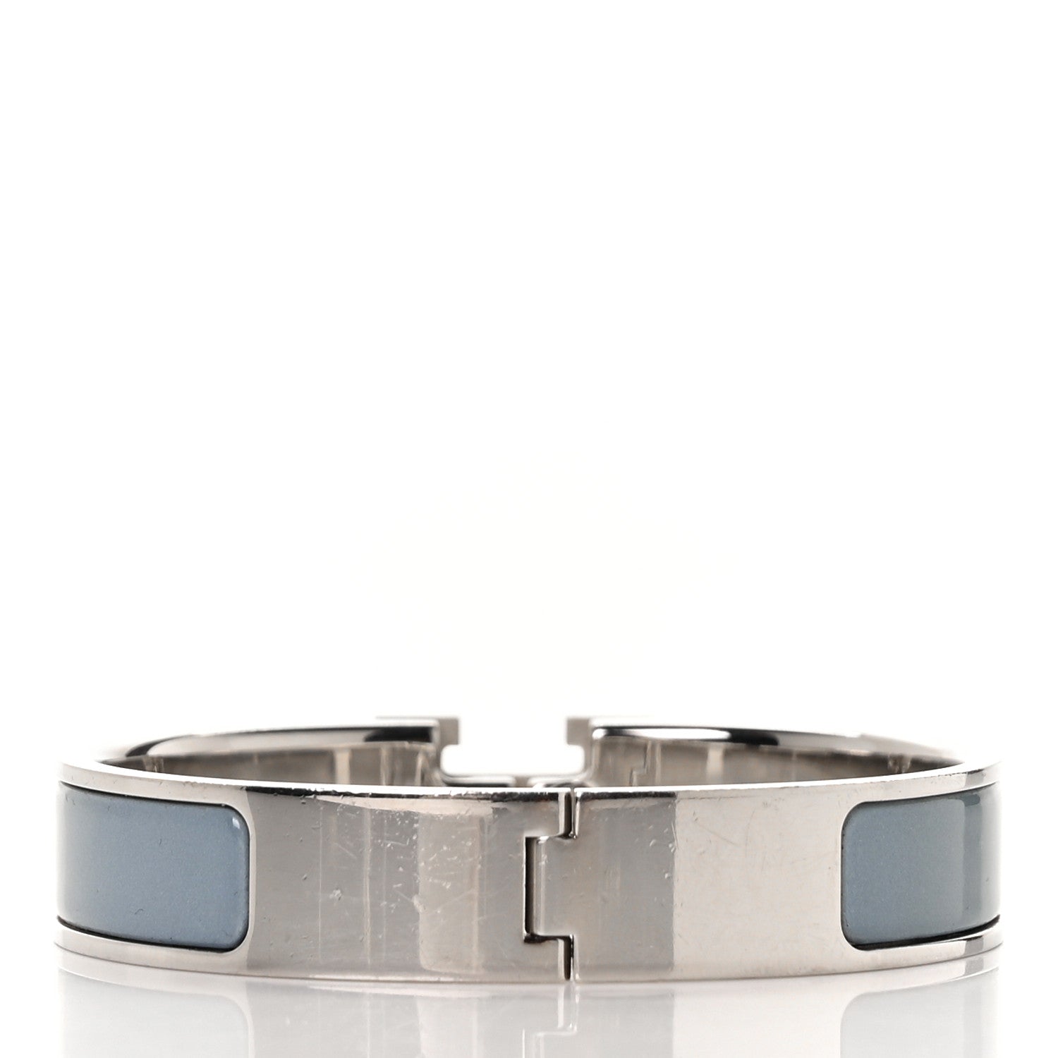 Hermes Enamel Narrow Clic Clac H Bracelet PM Gris Orage 3 of 4