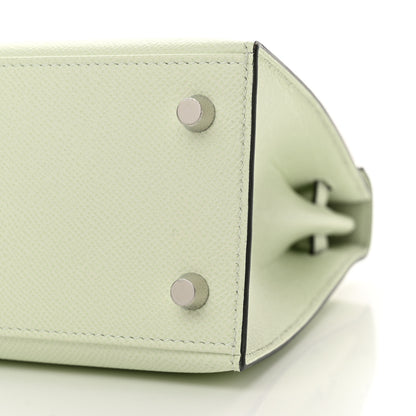 Hermes Epsom Kelly Sellier 25 Vert Fizz 10 of 12