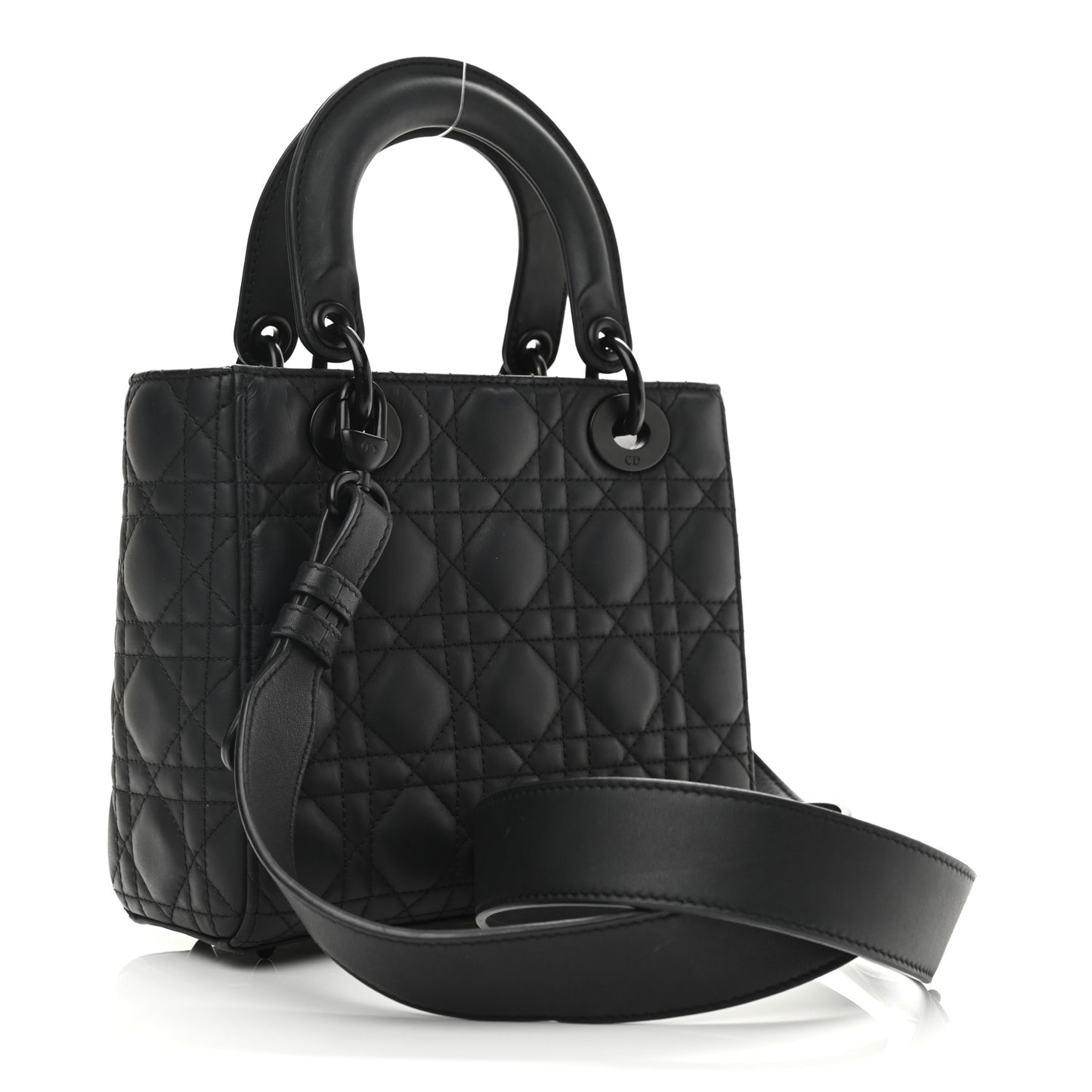 Ultra Matte Calfskin Cannage Small My ABCDior Lady Dior Black