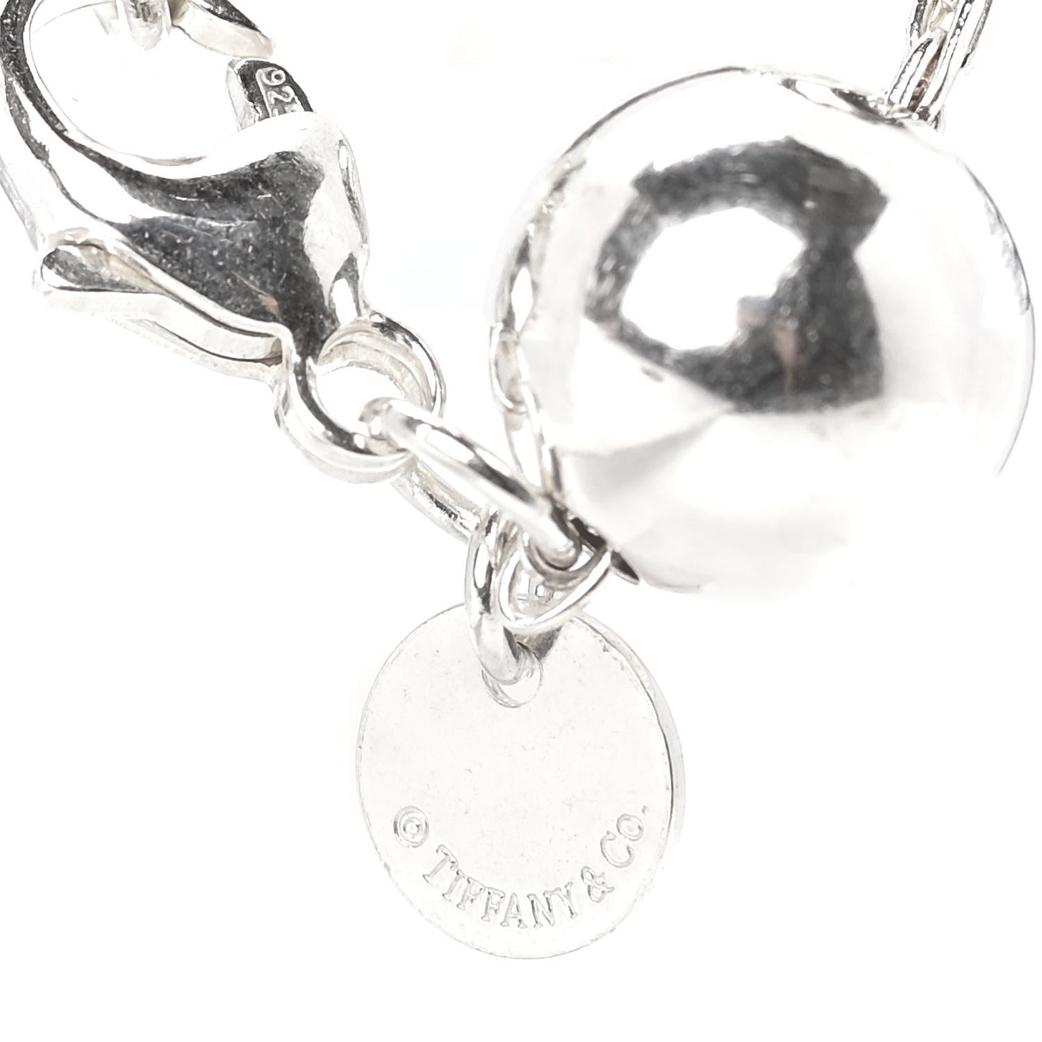 Tiffany Sterling Silver 10mm HardWear Ball Bracelet 4 of 5