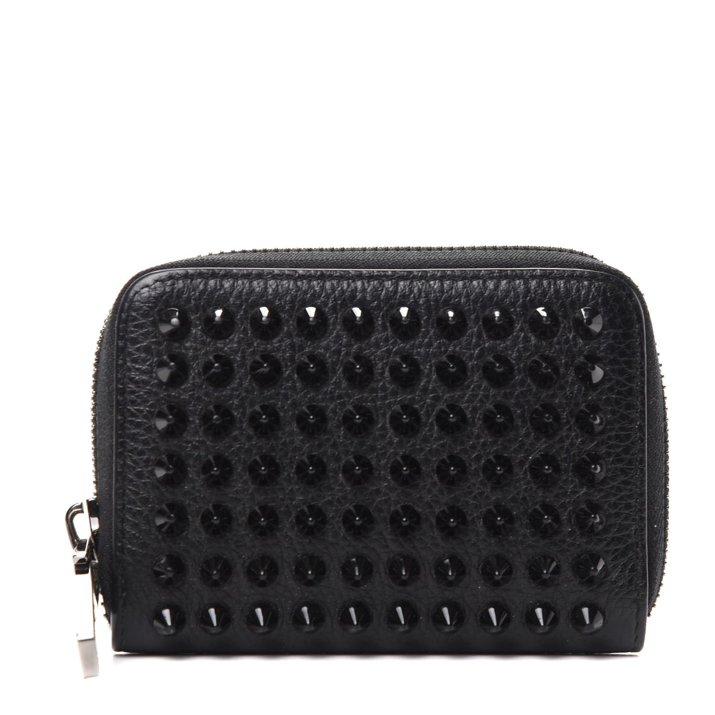 Calfskin Spiked Panettone Coin Purse Black