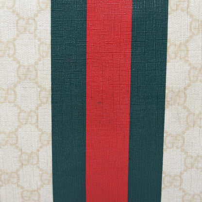 Gucci GG Plus Monogram Web Stripe Large Carry On Duffle Tan 12 of 18