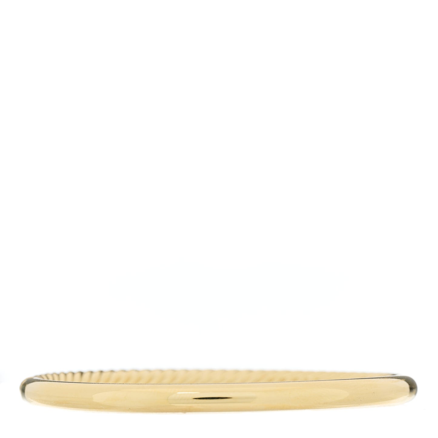 18K Yellow Gold 4.5mm Cable Hinged Bangle Bracelet