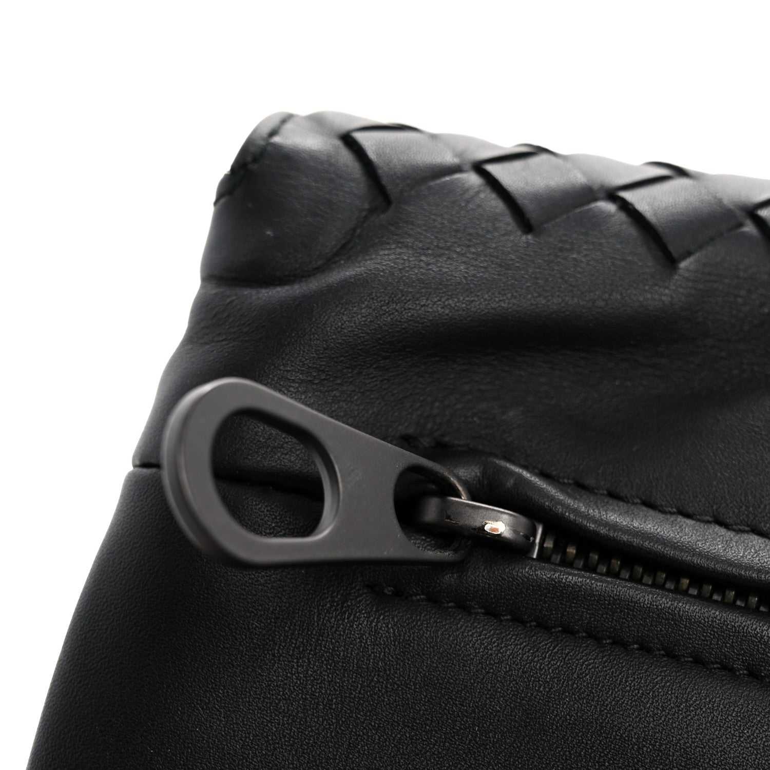 Bottega Veneta Nappa Intrecciato Flap Pouch Black 13 of 14