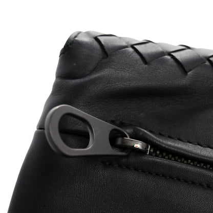 Bottega Veneta Nappa Intrecciato Flap Pouch Black 13 of 14