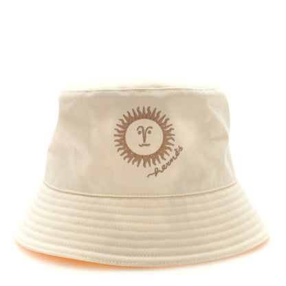 Hermes Cotton Gene Sunshine Bucket Hat 57 Ecru 1 of 7