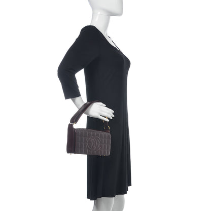 Chanel Patent Chocolate Bar Quilted CC Flap Burgundy 2 of 10