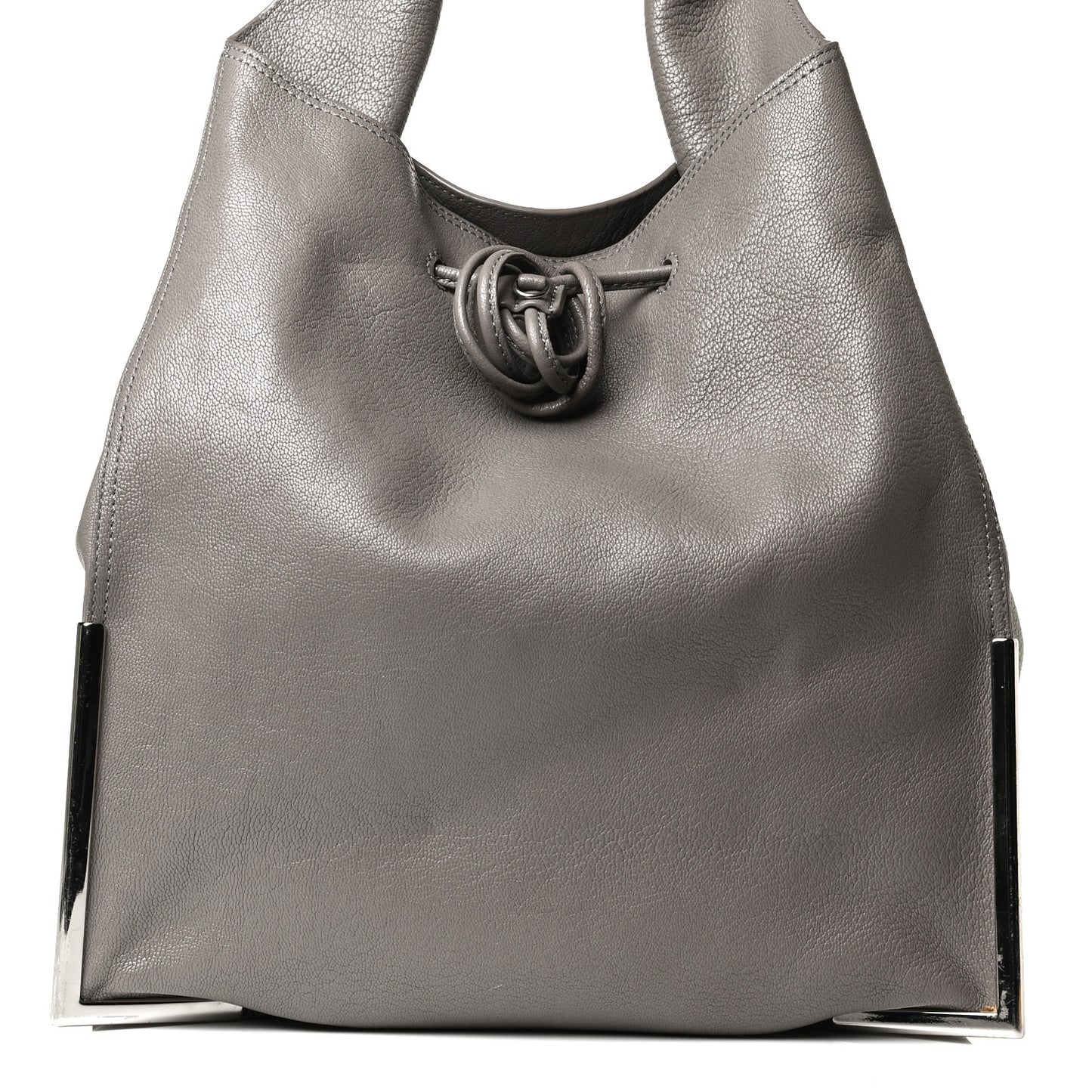 Calfskin Scout Drawstring Hobo Pebble
