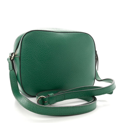 Gucci Pebbled Calfskin Small Soho Disco Bag Emerald Green 3 of 15