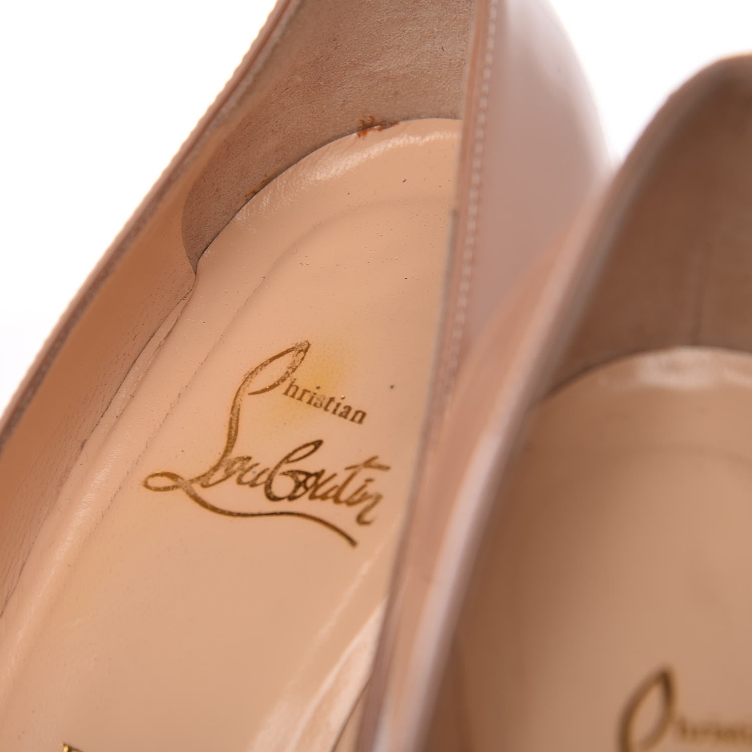 Christian Louboutin Patent Simple 100 Pumps 38 Nude 16 of 17