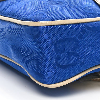 Gucci Econyl Nylon Monogram Off The Grid Belt Bag 95 38 Orient Blue New Plaster 10 of 10