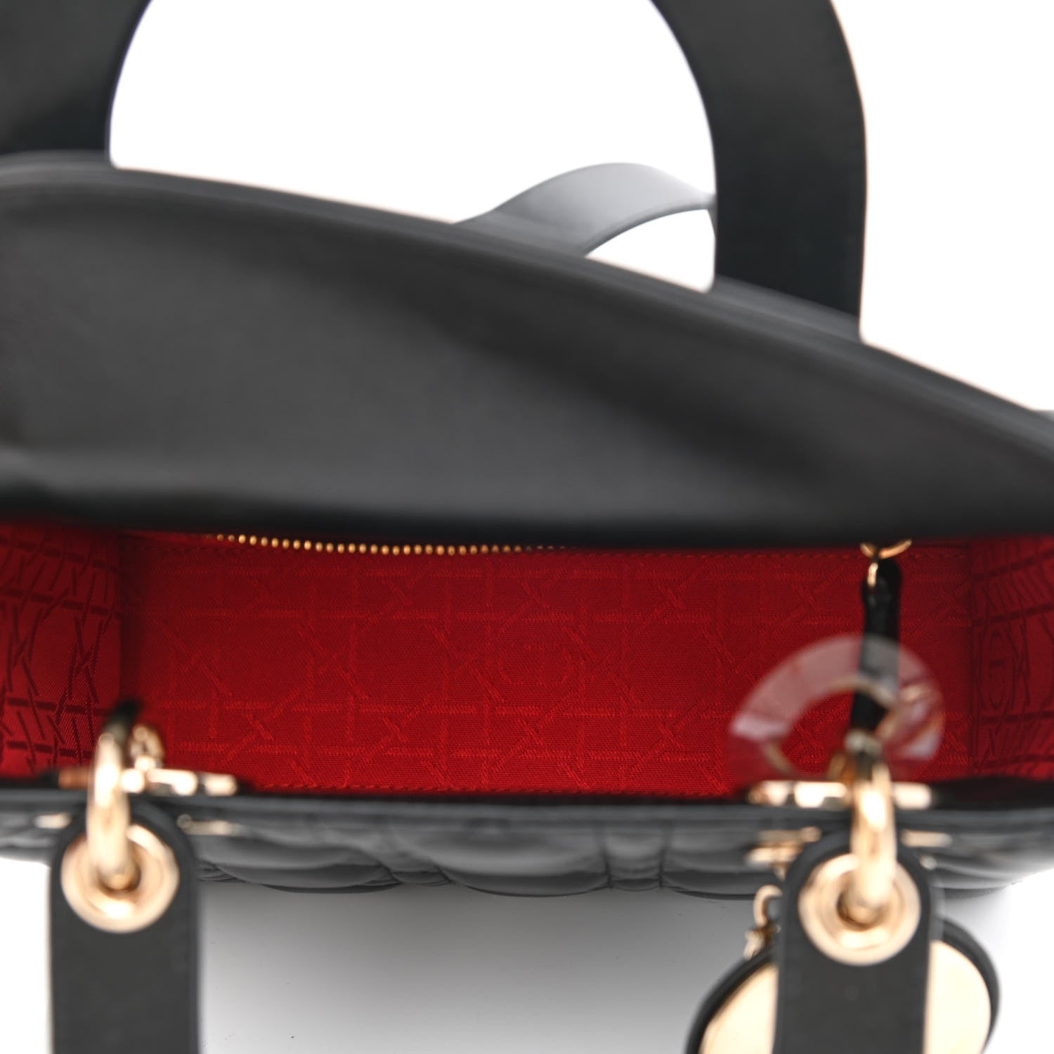 Christian Dior Lambskin Cannage Small My ABCDior Lady Dior Black 5 of 11
