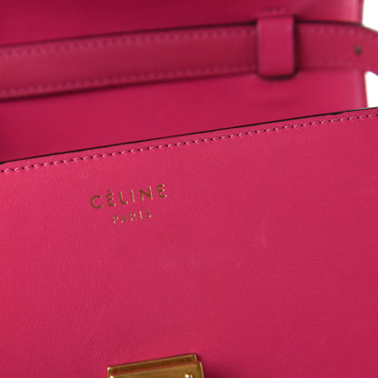 Celine Box Calfskin Small Classic Box Flap Bag Hibiscus 13 of 14