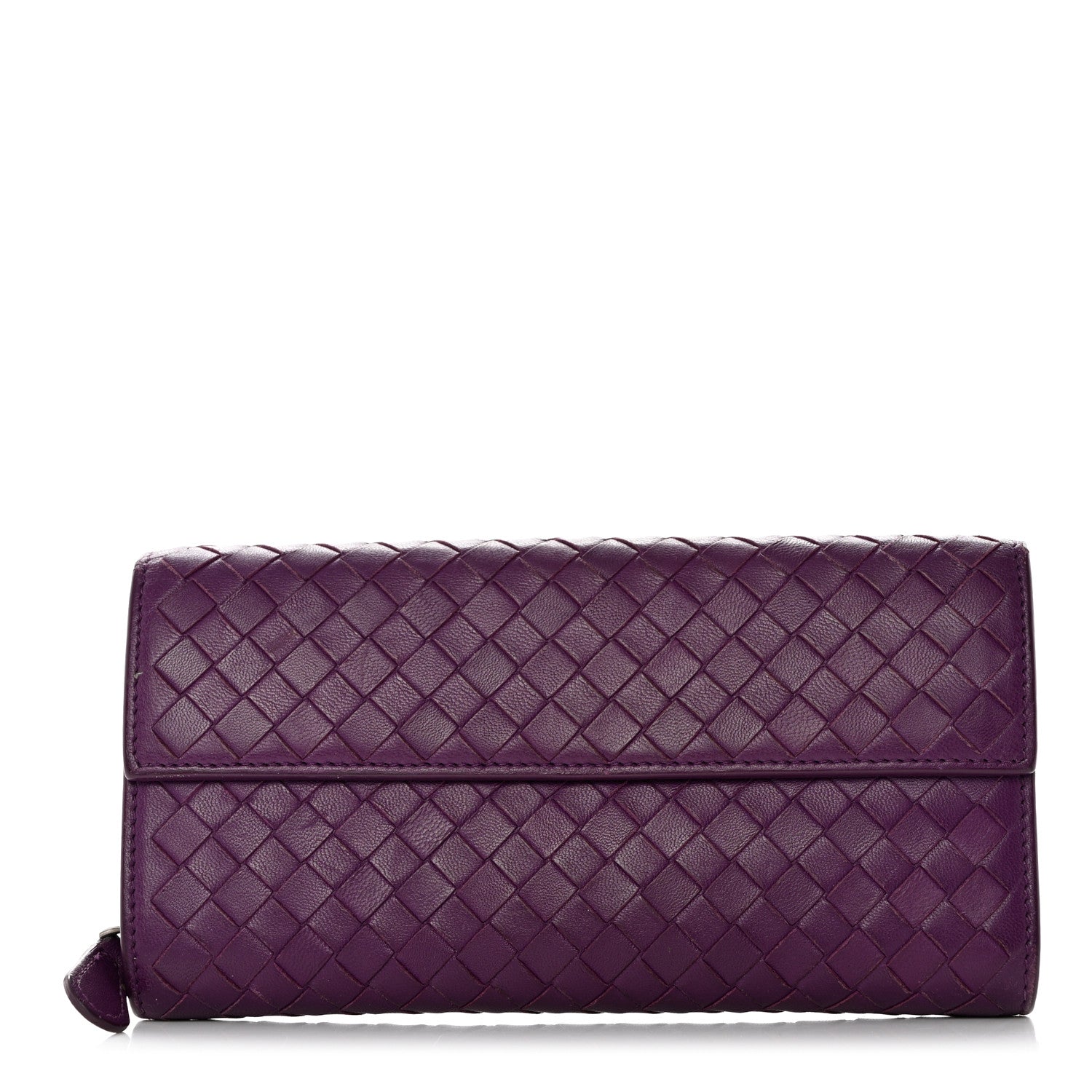 Bottega Veneta Nappa Intrecciato Continental Flap Wallet Peony 1 of 9