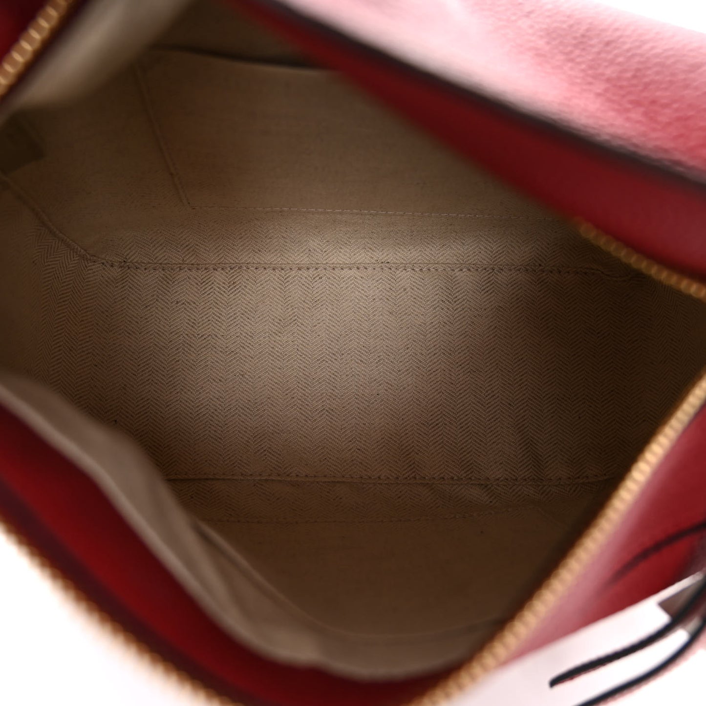 Grained Calfskin Small Puzzle Bag Rouge