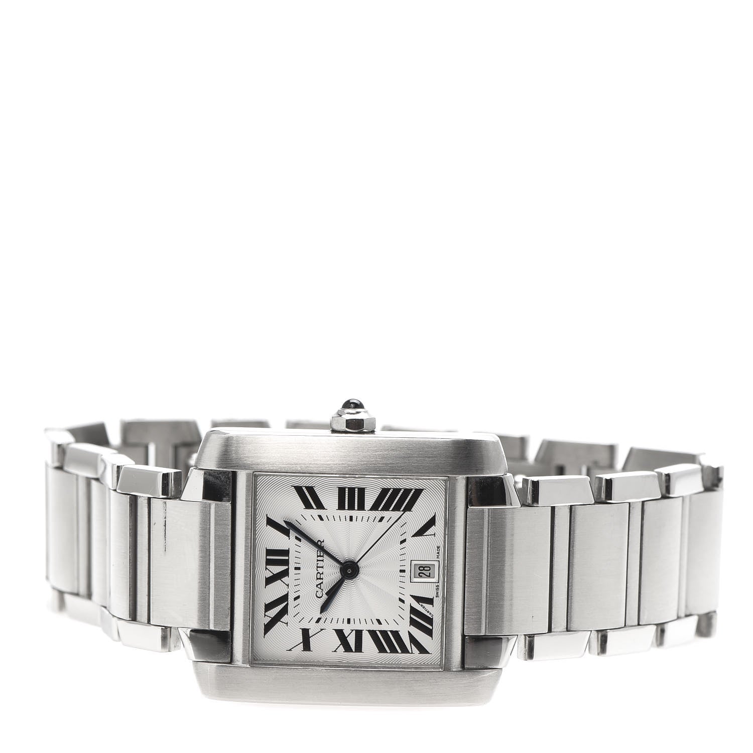 Cartier Stainless Steel 28mm Tank Francaise Automatic Watch 3 of 6