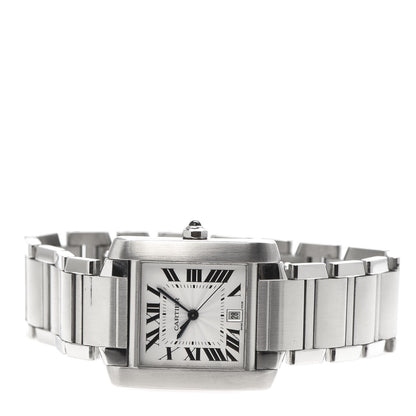 Cartier Stainless Steel 28mm Tank Francaise Automatic Watch 3 of 6