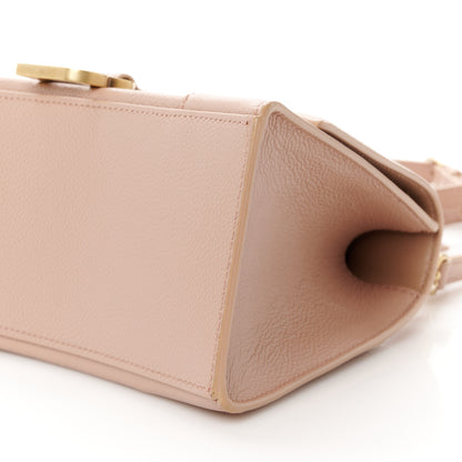 Balenciaga Grained Calfskin Small Hourglass Top Handle Bag Nude Beige 11 of 11