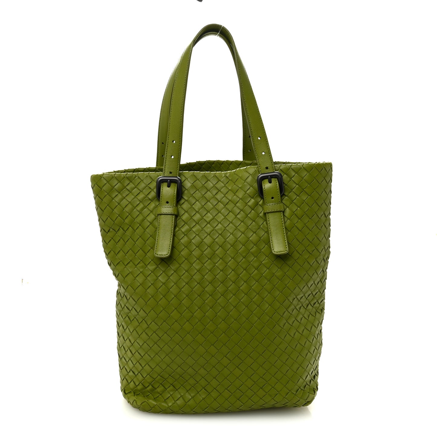 Nappa Intrecciato Shopper Tote Kiwi