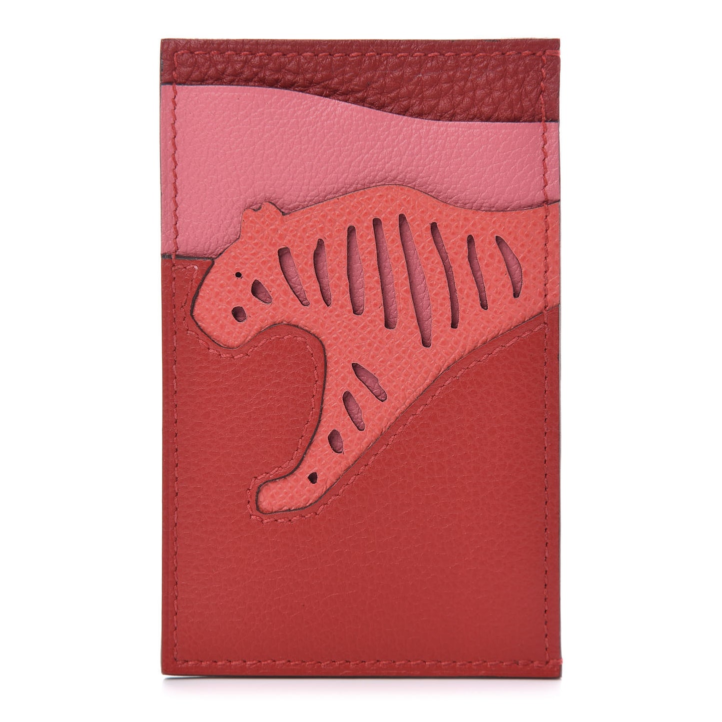 Epsom Togo Evercolor Rooroo 3CC Card Holder Rouge De Coeur Rose Texas Rose Azalee