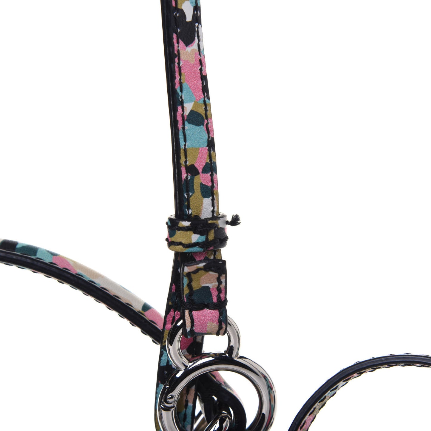 Vitello Seta Plexiglass Granite Mini Peekaboo Iconic Satchel Multicolor