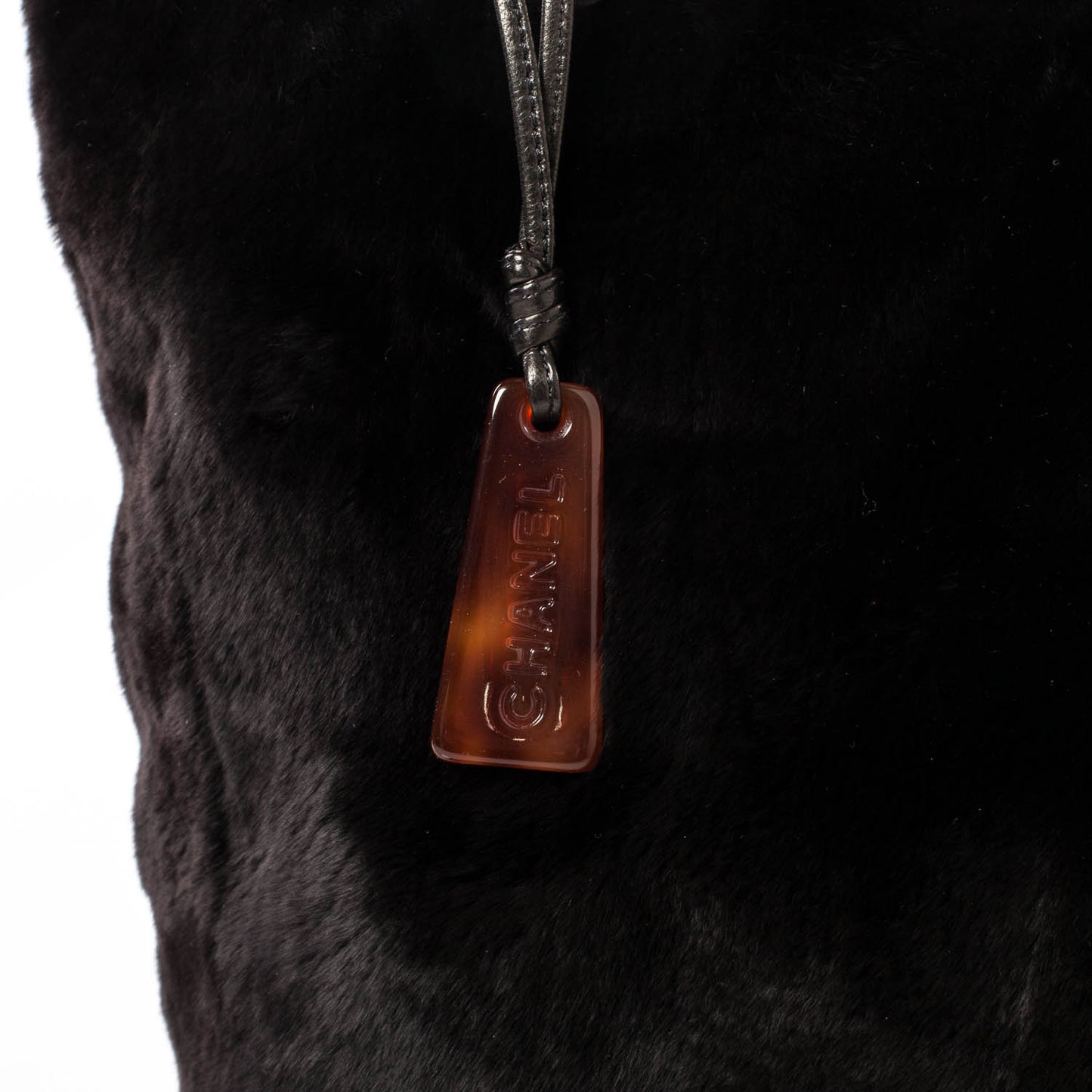 Orylag Rabbit Fur Tote Black