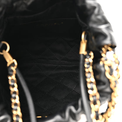 Chanel Shiny Calfskin Quilted Mini Chanel 22 Black 5 of 10