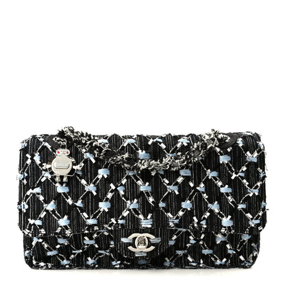 Chanel Denim Woven Medium Flap Light Blue 1 of 11