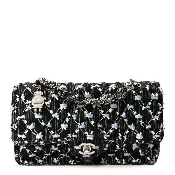 Chanel Denim Woven Medium Flap Light Blue 1876412 – FASHIONPHILE