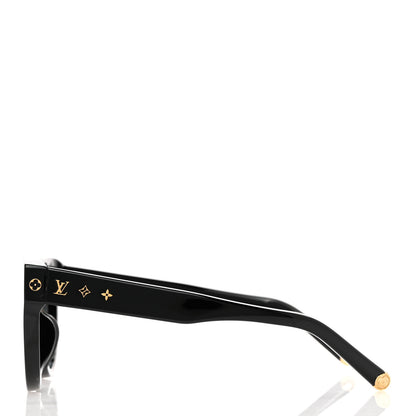 Louis Vuitton Acetate My Monogram Square Sunglasses Z1526E Black 3 of 6