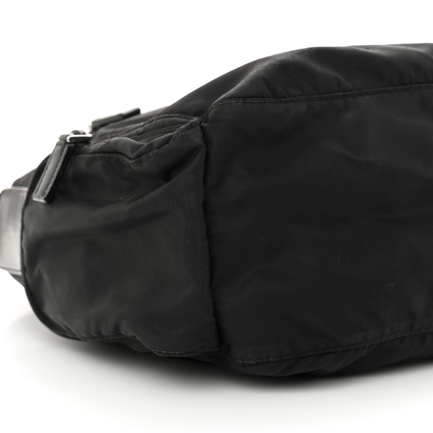 Prada Tessuto Nylon Messenger Bag Black 8 of 13