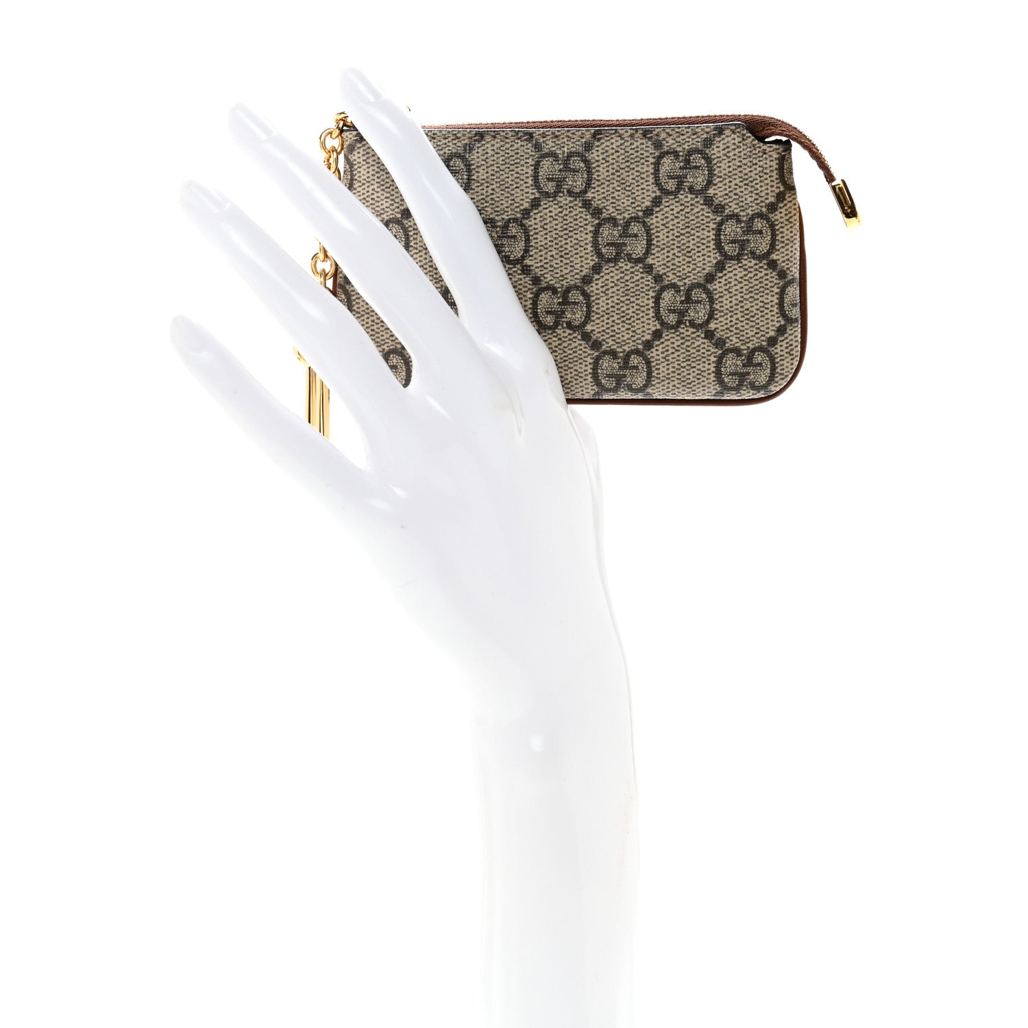 Gucci GG Supreme Monogram Key Case Brown 2 of 10