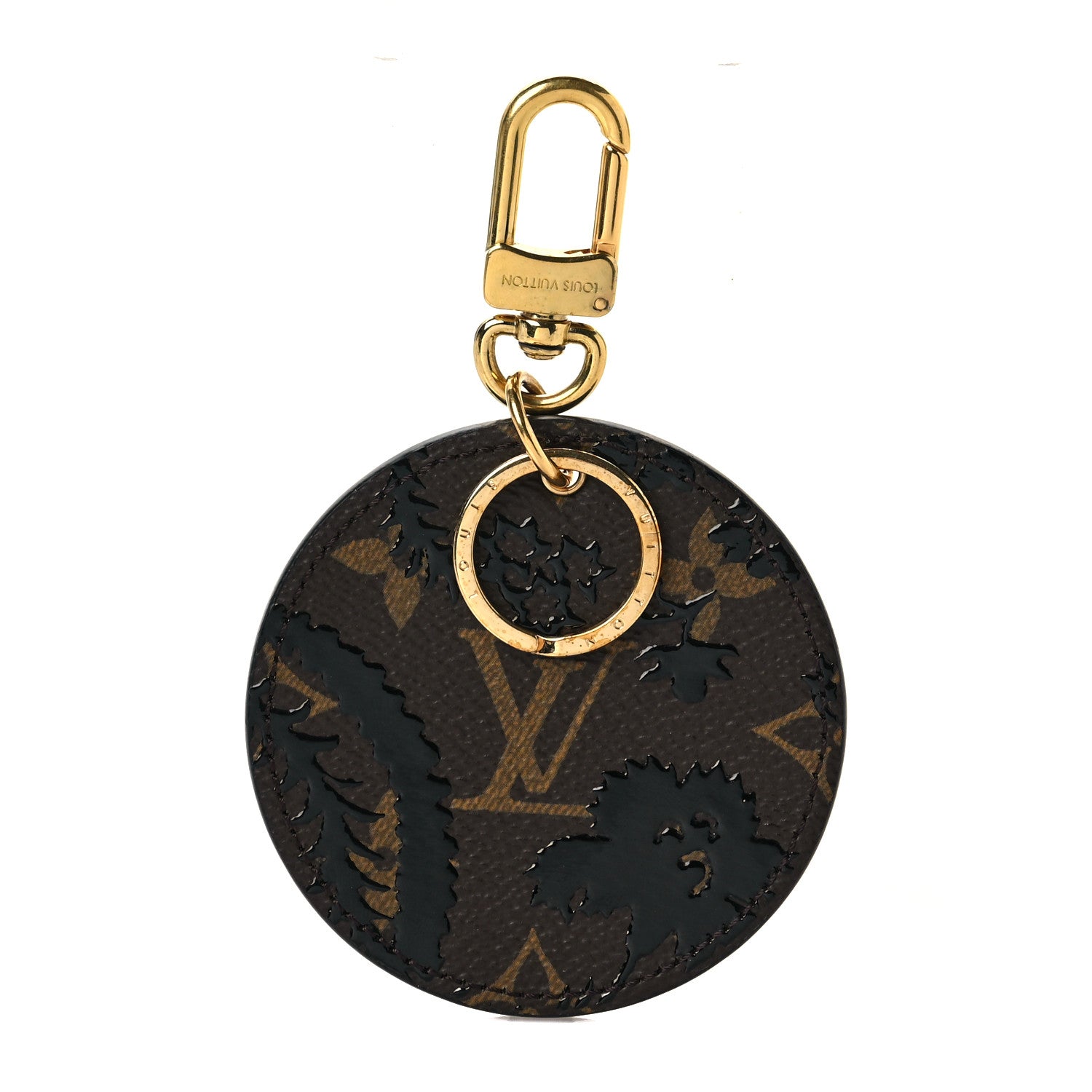 Louis Vuitton Monogram Blossom Bag Charm Key Holder Black 1 of 5