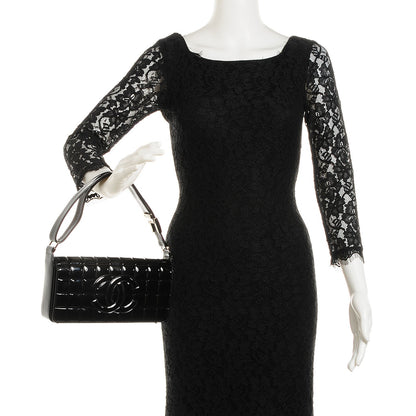 Chanel Patent Quilted CC Chocolate Bar Flap Black 2 of 8